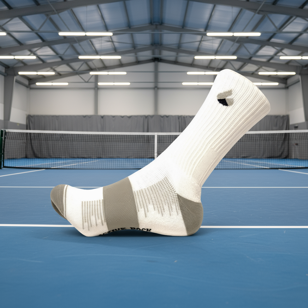 Chaussettes de Tennis Crew Blanc/Gris