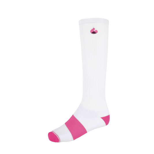 Kompression Socken Weiss/Pink