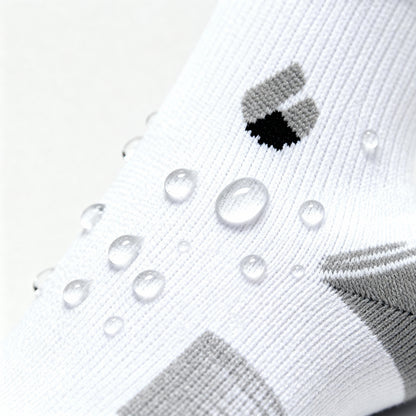 Running Socks Ankle White/Grey