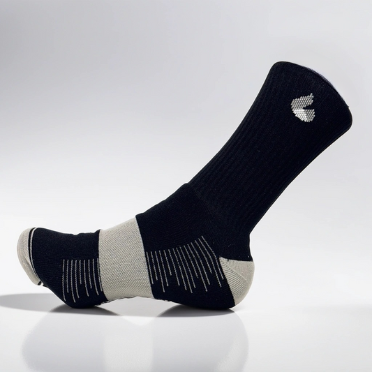 Chaussettes de Tennis Crew Lite Noir/Gris